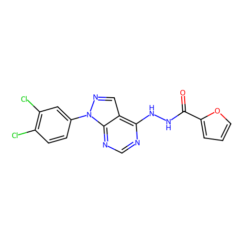 C16H10Cl2N6O2 structure