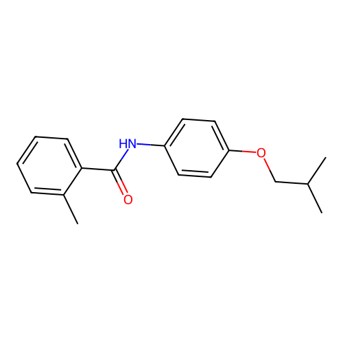 2-methyl-N-[4-(2-methylpropoxy)phenyl]benzamide structure