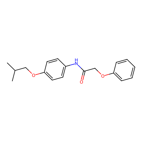 N-[4-(2-methylpropoxy)phenyl]-2-phenoxyacetamide structure