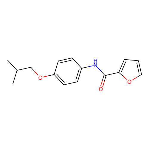 N-[4-(2-methylpropoxy)phenyl]furan-2-carboxamide structure