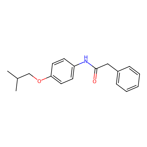 N-[4-(2-methylpropoxy)phenyl]-2-phenylacetamide structure