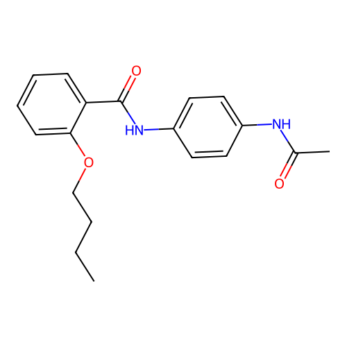 N-(4-acetamidophenyl)-2-butoxybenzamide structure