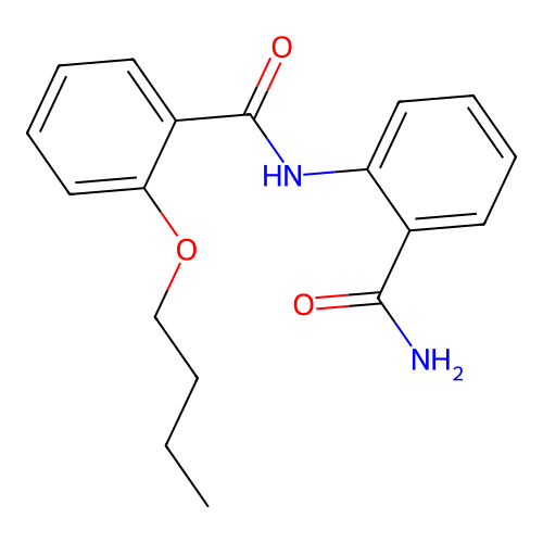 2-[(2-Butoxybenzoyl)amino]benzamide structure
