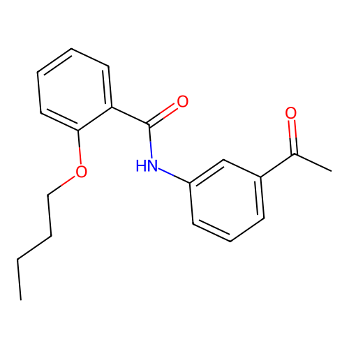 N-(3-acetylphenyl)-2-butoxybenzamide structure