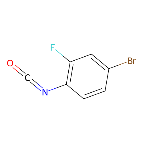4-Bromo-2-fluorophenyl isocyanate structure