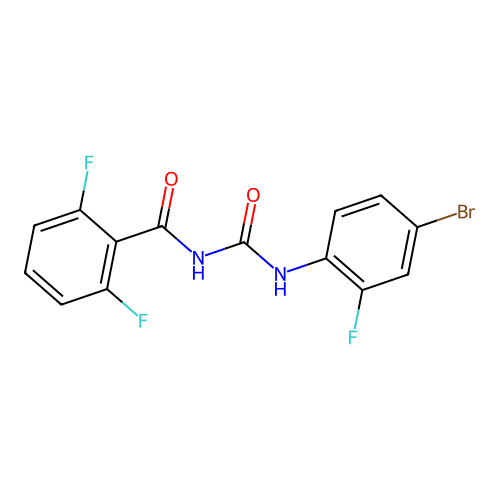 Benzamide, N-[[(4-bromo-2-fluorophenyl)amino]carbonyl]-2,6-difluoro- structure