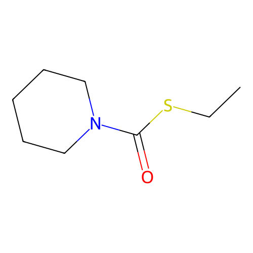 s-Ethyl piperidine-1-carbothioate structure