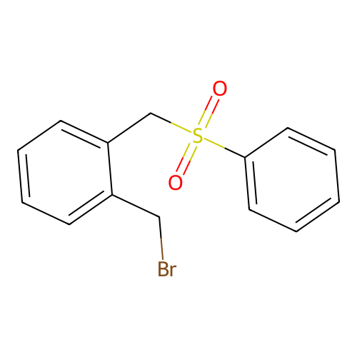 2-((Phenylsulfonyl)methyl)benzyl bromide structure