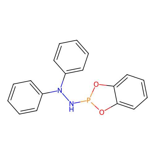 Hydrazine, 2-(1,3,2-benzodioxaphosphol-2-yl)-1,1-diphenyl- structure