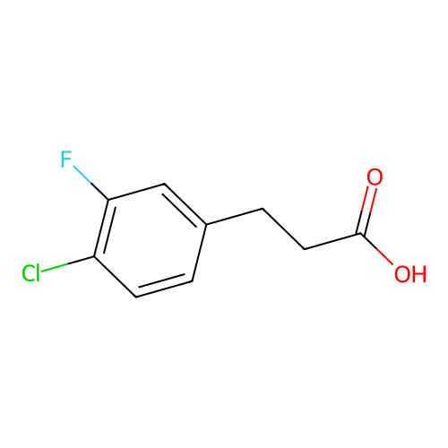 3-(4-Chloro-3-fluorophenyl)propanoic acid structure
