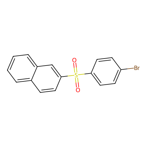 Naphthalene, 2-[(4-bromophenyl)sulfonyl]- structure