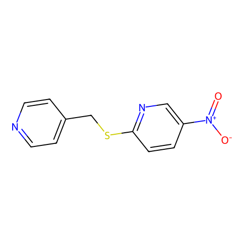 5-Nitro-2-(pyridin-4-ylmethylsulfanyl)pyridine structure