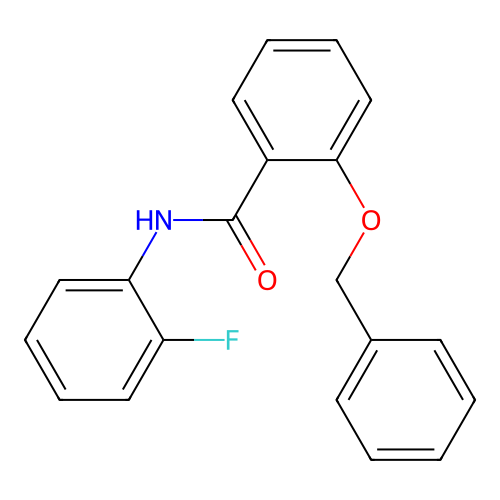 2-(benzyloxy)-N-(2-fluorophenyl)benzamide structure