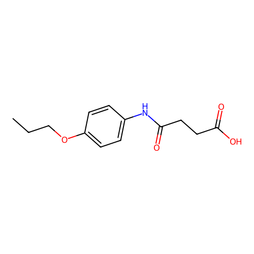 4-Oxo-4-[(4-propoxyphenyl)amino]butanoic acid structure