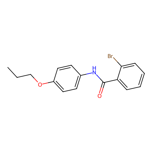 2-bromo-N-(4-propoxyphenyl)benzamide structure