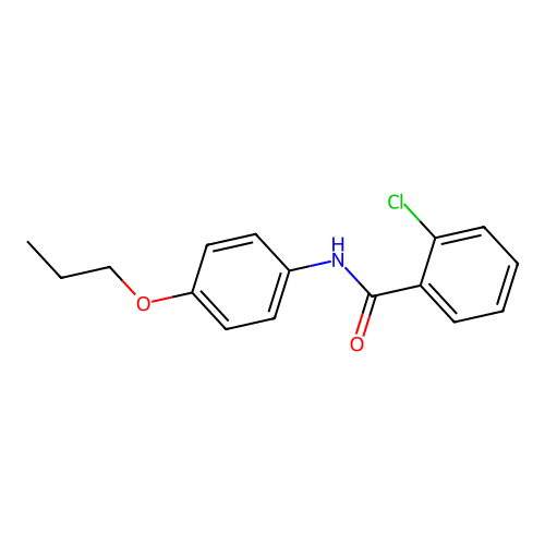2-chloro-N-(4-propoxyphenyl)benzamide structure