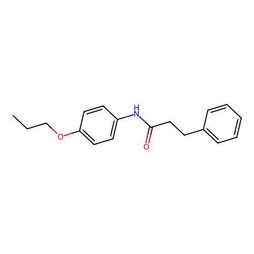 3-phenyl-N-(4-propoxyphenyl)propanamide structure