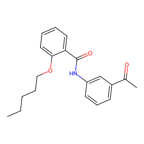 N-(3-acetylphenyl)-2-(pentyloxy)benzamide structure