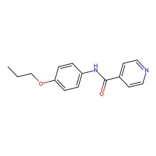 N-(4-propoxyphenyl)pyridine-4-carboxamide structure