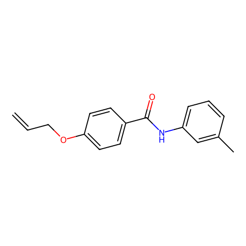N-(3-methylphenyl)-4-prop-2-enoxybenzamide structure