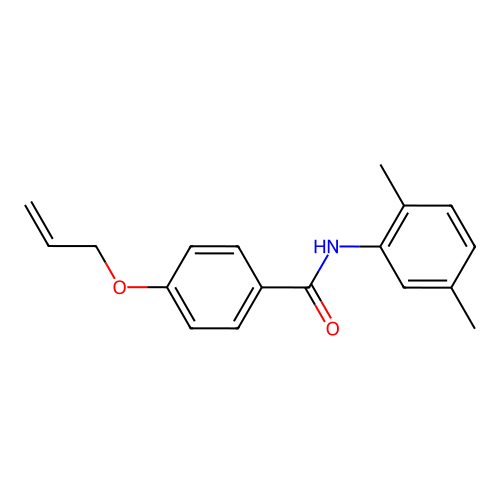 N-(2,5-dimethylphenyl)-4-prop-2-enoxybenzamide structure