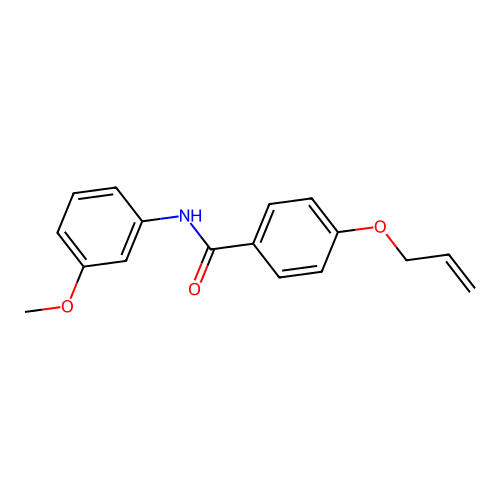 N-(3-methoxyphenyl)-4-prop-2-enoxybenzamide structure