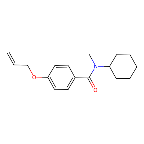 N-cyclohexyl-N-methyl-4-(prop-2-en-1-yloxy)benzamide structure