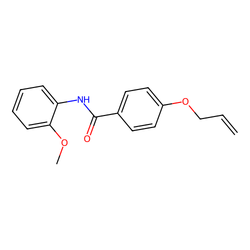 N-(2-methoxyphenyl)-4-prop-2-enoxybenzamide structure