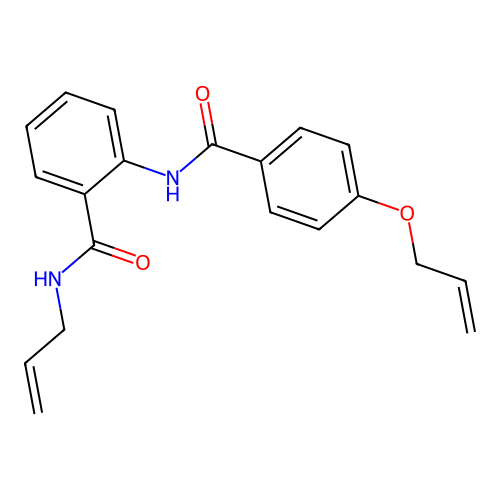 2-[(4-prop-2-enoxybenzoyl)amino]-N-prop-2-enylbenzamide structure