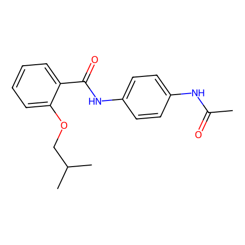 N-[4-(acetylamino)phenyl]-2-isobutoxybenzamide structure