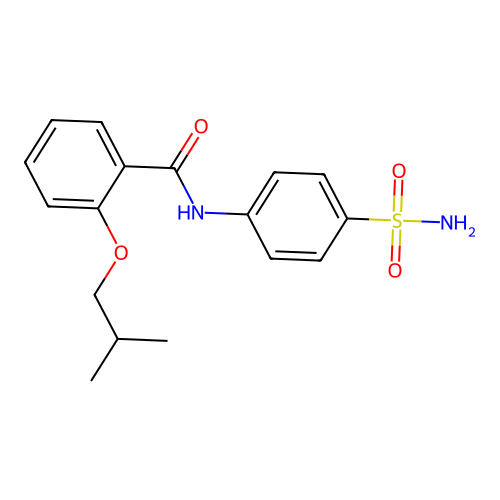 2-(2-methylpropoxy)-N-(4-sulfamoylphenyl)benzamide structure