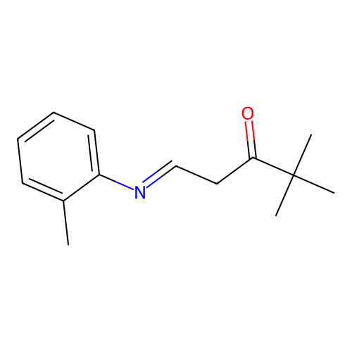 N-(4,4-Dimethyl-3-oxopentylidene)-2-methylaniline structure