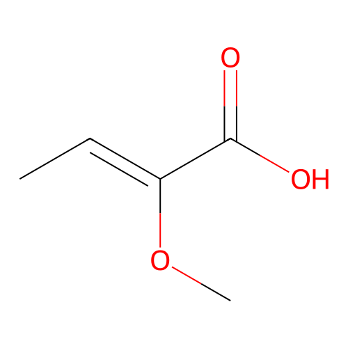 (Z)-2-Methoxy-2-butenoic acid structure