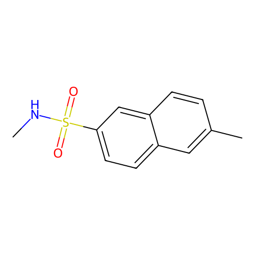 N,6-dimethylnaphthalene-2-sulfonamide structure