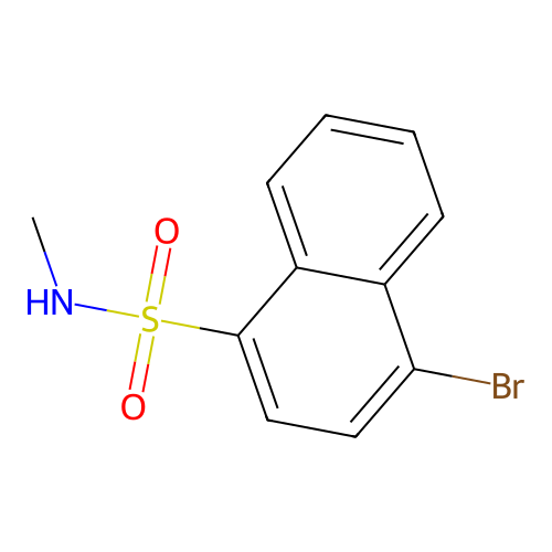 4-bromo-N-methylnaphthalene-1-sulfonamide structure