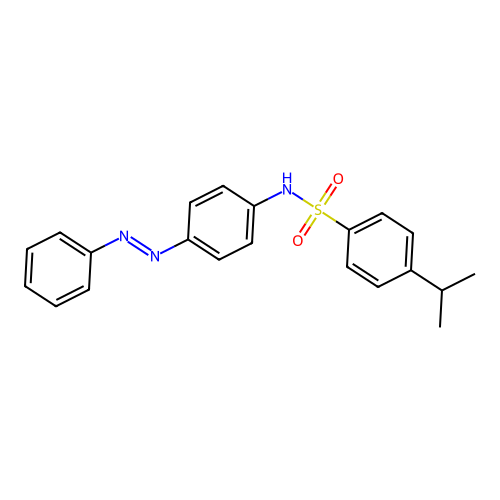 Benzenesulfonamide, 4-(1-methylethyl)-N-[4-(2-phenyldiazenyl)phenyl]- structure
