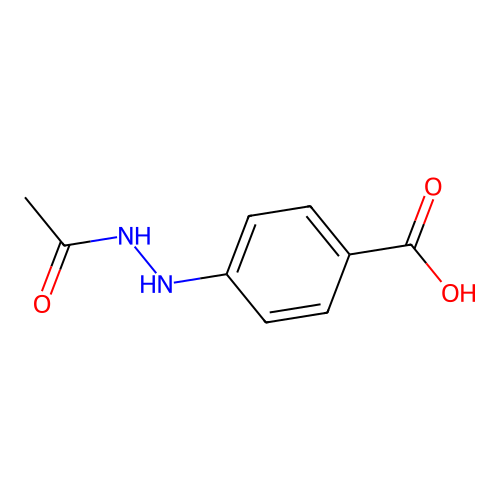4-(2-乙酰肼基)苯甲酸 structure