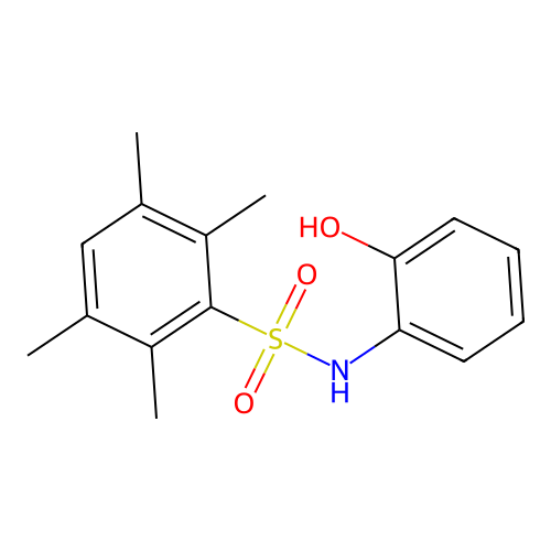 N-(2-hydroxyphenyl)-2,3,5,6-tetramethylbenzenesulfonamide structure
