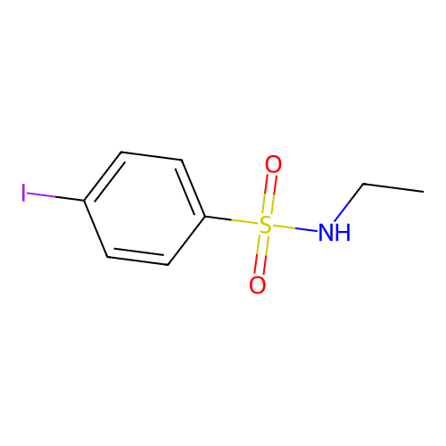 N-ethyl-4-iodobenzene-1-sulfonamide structure