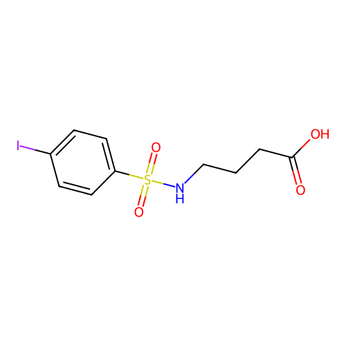 4-[(4-iodophenyl)sulfonylamino]butanoic Acid structure