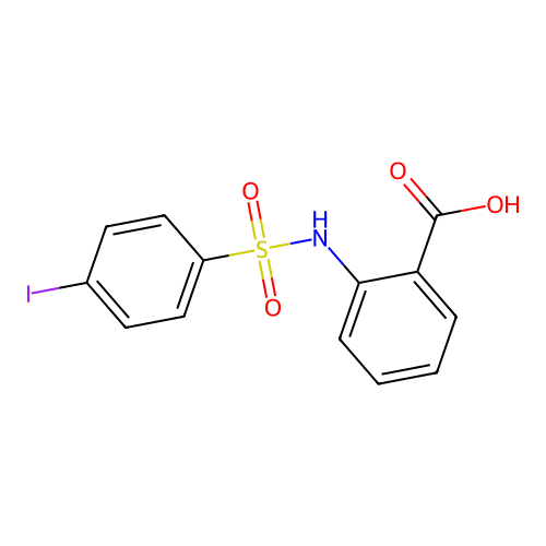 2-{[(4-Iodophenyl)sulfonyl]amino}benzoic acid structure