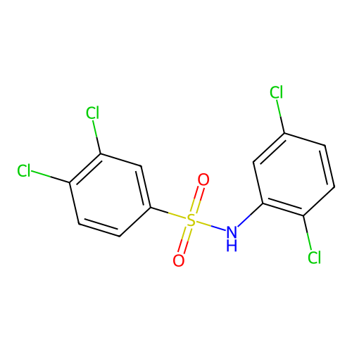 3,4-dichloro-N-(2,5-dichlorophenyl)benzenesulfonamide structure