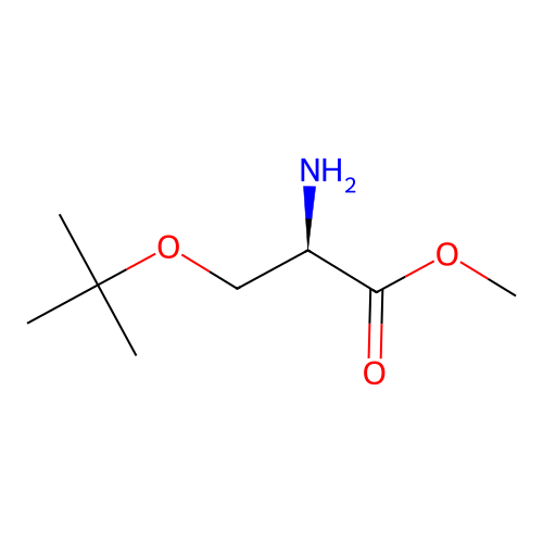 Methyl (2R)-2-amino-3-(tert-butoxy)propanoate structure