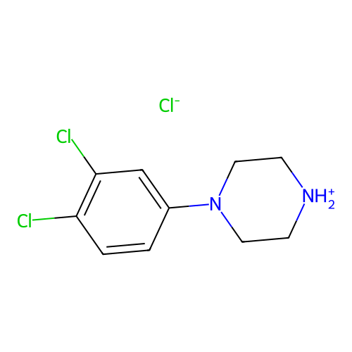 1-(3,4-Dichlorophenyl)piperazin-4-ium;chloride structure