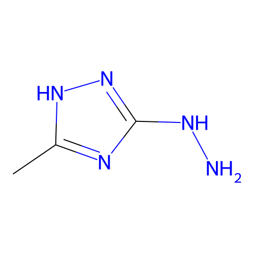 (5-methyl-1H-1,2,4-triazol-3-yl)hydrazine structure