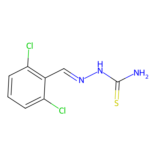 2-(2,6-Dichlorobenzylidene)hydrazine-1-carbothioamide structure