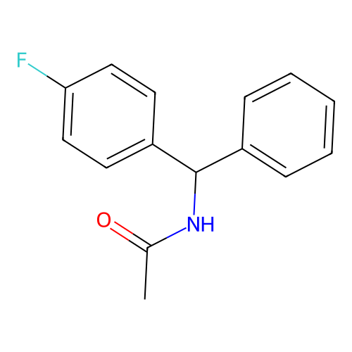 Acetamide, N-[(4-fluorophenyl)phenylmethyl]- structure