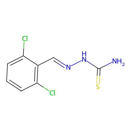 2,6-Dichlorobenzaldehyde thiosemicarbazone structure
