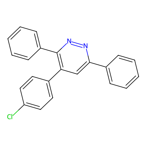 4-(4-Chlorophenyl)-3,6-diphenylpyridazine structure