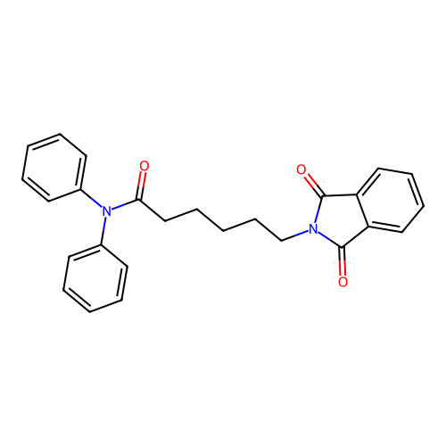6-(1,3-dioxo-1,3-dihydro-2H-isoindol-2-yl)-N,N-diphenylhexanamide structure